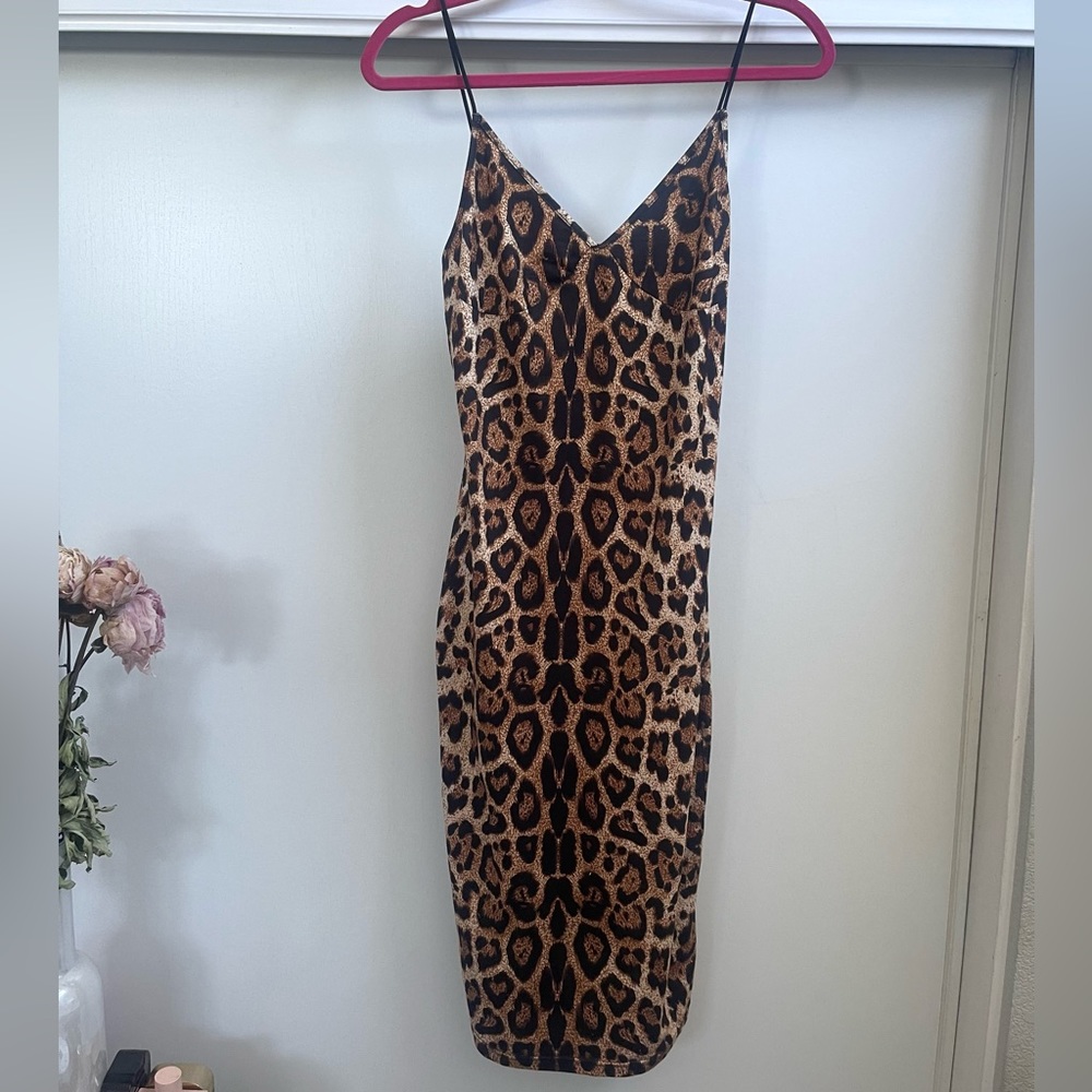 Shein dress super stretchy, beautiful for letting the inner cougar out! 😊